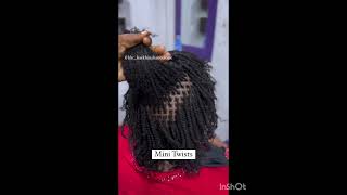 NATURAL HAIR TWIST STYLES  TWIST HAIRSTYLE FOR NATURAL  MINI TWISTS braids hairstyletwist [upl. by Rebmit]