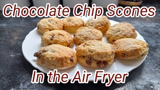 Chocolate chip scones in the Air Fryer [upl. by Tumer852]