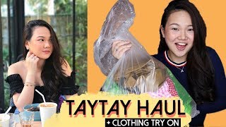 2018 TAYTAY HAUL  CLOTHING TRY ON amp mini giveaway  ASHLEY SANDRINE PHILIPPINES [upl. by Adirem]