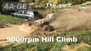 4AGE Hilux Turbo  9000 rpm  The Yard [upl. by Anehsat306]