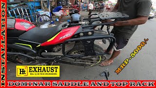 Saddle Stay and Top Rack for Dominar 2024  Best Quality Under 5000  Ht EXHAUST [upl. by Marcille]