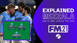 What is a Mezzala Best players roles and tactics explained using Football Manager  FM21 [upl. by Wyne579]