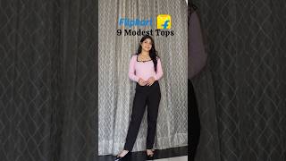 9 Tops from Flipkart Flipkart Tops Haulflipkart shorts trending [upl. by Deanne955]