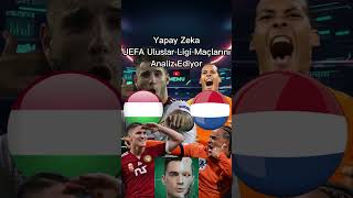 Yapay Zeka UEFA Uluslar Ligi Maçlarını Tahmin Ediyor PART6 millimaç türkiyekaradağ azerbaycan [upl. by Hoagland939]