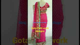 Gota Patti work designs beautiful gota Patti k designs sabhi tarha k kapre k liye [upl. by Esertap]