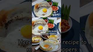 Simple recipe to make egg hoppers 😍food drinks foodlovers [upl. by Bloxberg]