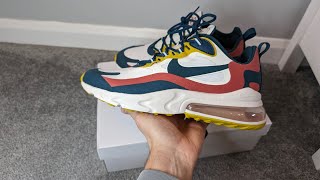 Nike Air Max 270 React Summit White Midnight Turquoise CT1264103 [upl. by Arsuy]