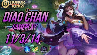 Diao chan Honor of Kings Gameplay [upl. by Sheila780]