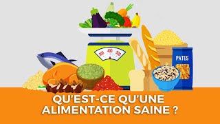 Questce quune alimentation saine [upl. by Motteo]