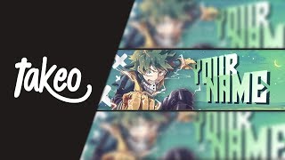 MY HERO ACADEMIA Banner Template Izuku Midoriya 11 free download • TakeoDesigns [upl. by Champagne]