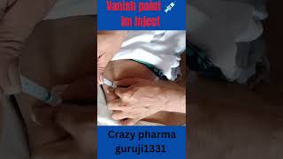 intramuscular injection for vanish point 💉viral neet2024 doctor shorts [upl. by Aikar612]