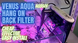 BEST HANG ON BACK FILTER  VENUS AQUA HOB SHRIMP TANK UNBOXING  REVIEW [upl. by Luigino]