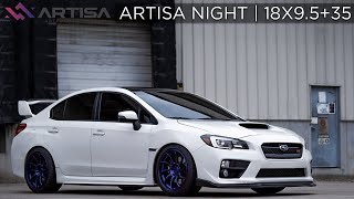 Picasa Blue  Artisa Night 18x95 35  Subaru STI [upl. by Erdreid868]