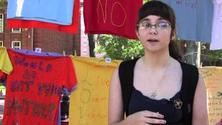 Clothesline Project Showcased at Rutgers [upl. by Lindholm]