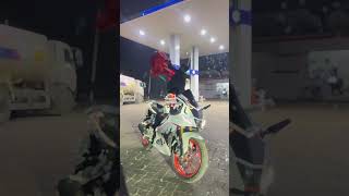 Sharky new rap ‼️🦈😎 rider r15v4 ytshorts graphic bikelife [upl. by Alcott]