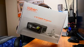 Unboxing and Review YABER V10 Projector 5G WiFi 8500 Lumen [upl. by Tnomel882]