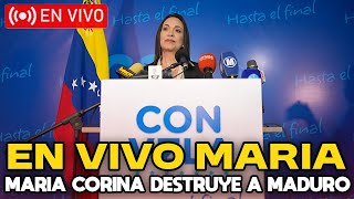 🔴EN VIVO HABLA MARIA CORINA MACHADO HOY 22112024 [upl. by Oicnaneb37]