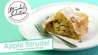 Apple Strudel  Apfelstrudel  Original Austrian Recipe [upl. by Territus]