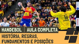 HANDEBOL AULA COMPLETA História Regras Oficiais Fundamentos e Posições [upl. by Jaddan]