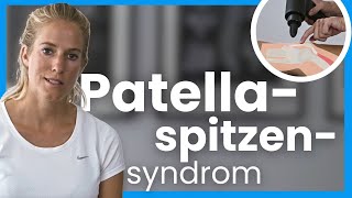 Patellaspitzensyndrom mit der Massagepistole behandeln  Selbsttest Massage Dehnung Kräftigung [upl. by Krahmer189]