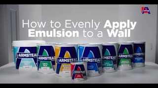 How To Get a Smooth Finish With Emulsion Paint  Armstead [upl. by Brandise]