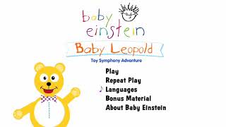 Baby Einstein Baby Leopold Toy Symphony Adventure DVD Menu 2004 [upl. by Ttoille]