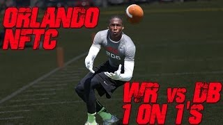 Orlando WR vs DB 1 on 1s  2014 Nike Football Training Camp [upl. by Norford]