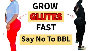 FASTEST GLUTE GROWTH EVER the natural way NO need for BBL  Save your MONEY do THIS instead [upl. by Enriqueta]