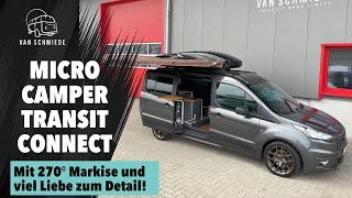 Micro Camper auf Ford Transit Connect mit 270 Grad Markise [upl. by Chatterjee]