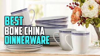 Top 5 Best Bone China Dinnerware Review in 2023  Dishwasher amp Microwave Safe Dinnerware [upl. by Ynohtn]