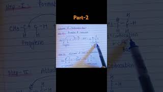 Mechanism of Markovnikov Rule organicreaction scienceexplained chemistry [upl. by Gaye]