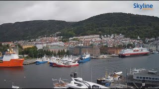 🔴 Recorded live footage from Bergen Norway  SkylineWebcams [upl. by Templeton]