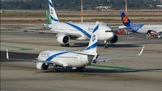 Plane spotting at Ben gurion airport 082024 [upl. by Melisse]