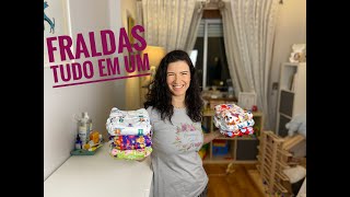 Fraldas Tudo em Um  All in One Nappies [upl. by Ashlee]