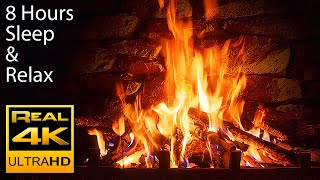 🔥 The Best 4K Relaxing Fireplace with Crackling Fire Sounds 8 HOURS No Music 4k UHD TV Screensaver [upl. by Ahsirahc]