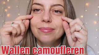 WALLEN EN DONKERE KRINGEN CAMOUFLEREN met huidverzorging amp make up  tutorial [upl. by Macur]