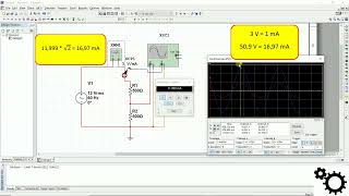 Multisim mesurer le courant avec loscilloscope  comment mesurer un courant avec loscilloscope [upl. by Cott]