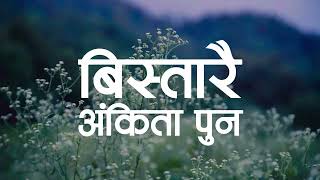 Ankita Pun  Bistarai Official Lyric Video [upl. by Yelyk]