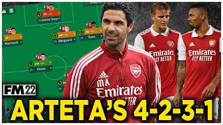 FM22 TACTIC  ARTETAS ARSENAL 4231  FOOTBALL MANAGER 2022 [upl. by Laurens]