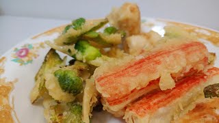 How to make easy tempura at home  Cara membuat tempura marugame [upl. by Anirtap719]