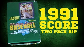 1991 SCORE  Two pack rip  Ryne Sandberg Joe Carter Sandy Alomar Jr Fred McGriff [upl. by Kenison253]