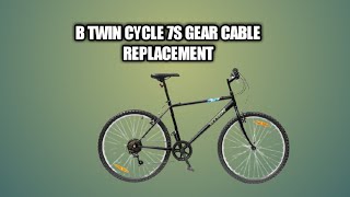 b twin 7s gear cable replacement low budget [upl. by Naujuj]