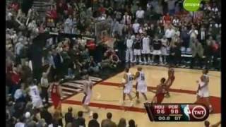 Yao Ming Clutch Fadeaway Jumper vs Blazers [upl. by Tilney]