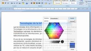 Formato de textos en Word 2007 [upl. by Aaberg]