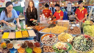 Most Popular Cambodian Street Food Tour 2024  Delicious Desert Fried Chicken Pork Rice amp More [upl. by Dollar]