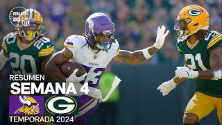 Minnesota Vikings vs Green Bay Packers  Semana 4  NFL 2024  Highlights Resumen en español [upl. by Diannne]