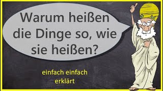 Wie kommen die Dinge zu ihrem Namen Physei u theseiStandpunkt in der Linguistik [upl. by Alfie837]