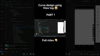 React native curve design using view 😃  reactnative reactnativetamil  relaxwithrk [upl. by Warrick988]