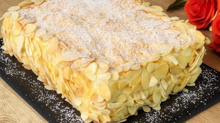 Polnische Sahnetorte Das leckerste und einfachste Kuchenrezept 😋🎂 [upl. by Pietrek]