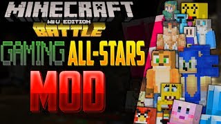 Playing Minecraft Wii U Battle Mode with My Gaming AllStars Skins Mod [upl. by Hanforrd]